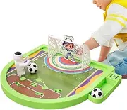 Basketball Table Game, Finger Basketball Desktop Game with Built-in Scoreboard, Interactive Mini Basketballs Toy for Kids, Teens and Adults, 36x25.5x13cm Brown Green