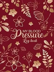 Red Gold Fine Art,Blood Pressure Log Book: Big Notebook for Daily Blood Pressure Tracking, Upper and Lower Record Plus Mood of The Day