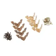 Chinese Furniture Corners Brass for Cabinet Trunk Jewelry Box Chest 2 Color 4pcs