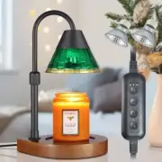 Candle Warmer Lamp with Timer Dimmable Electric Candle Greens Glass Cover