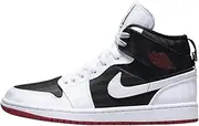 [Nike] Women's Jordan 1 Mid SE Utility Black/White-Gym Red DD9338 016