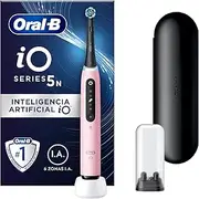 Oral-B iO5N Electric Toothbrush with Rechargeable Handle, Artificial Intelligence iO, 1 Head and Travel Case - Pink