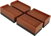 Bed Risers Heavy Duty Adjustable Furniture Risers Stackable Desk Lifts Leg Extenders with Anti Slip Pad for Table Couch Sofa Chair Bed Frame Feet Accessories Supports Up to 1102 lbs (4 Pairs)