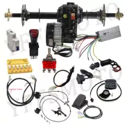 Full Kit 760mm Rear Differential Axle Kits 48V 1000W Electric Motor Go Kart Golf