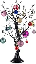 Nuptio Black Artificial Easter Tree - 22.8in Tall Christmas Ornament Display Manzanita Fake Trees Decorative Faux Twig Branches Indoor for Wedding Table Centerpieces Halloween Birthday Party Decor