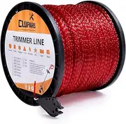 Cluparis 3-Pound String Trimmer Line .095-inch, Spiral Twist Trimmer Line .095-Inch-by-925-ft String Trimmer Line in Spool – Fits Most Trimmer Types, Nylon Spiral Twist Weed Eater String Donut (Red)