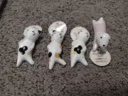 4 Pc Cute Animal Chopstick Rests Cats And Dog