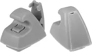 X AUTOHAUX 2pcs Sun Visor Support Clip Retainer 95994975 for Chevrolet Cruze Sonic Spark for Buick Verano Sun Visor Support Clip Holder Bracket Hanger 95994976 Plastic Gray Anti Vibration