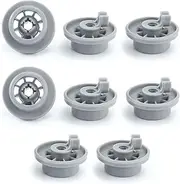 8-Pack Dishwasher Lower Rack Wheel Replacement 165314 Fit for Bosch Kenmore & Neff Siemens Dishwashers