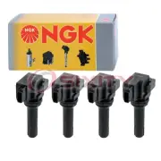 4 pc NGK Ignition Coils for 2012 Subaru Impreza 2.0L H4 Spark Plug Wire Boot yl (for: Subaru)