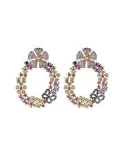 Eye Candy LA Luxe Collection Fall into Fall cubic zirconia Crystal Dangle Earrings