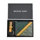 MICHAEL KORS GIFTING滿版斜槓短夾鑰匙圈禮盒組-綠 _廠商直送