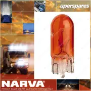 Narva Wedge Globe 12V 5W Amber T10mm Wedge for benz - Blister Pack Of 2