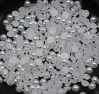 2000 Pure White Half Pearl Bead Flat Back Scrapbook Craft 4mm Flatback Nail Art