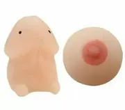 Adult!! 4Pcs Mochi Squishy Toys Ding Ding Mini Squishy Animal Squishy Party