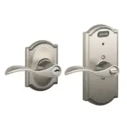 Schlage FE51 ACC 619 Camelot Single Cylinder Keyed Entry Built-In Alarm Leverset