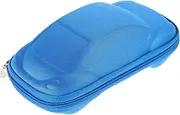[Minkissy] Trendy Children's Glasses Case Hard Shell Sunglasses Box Fun Car Shape Zipper Closure