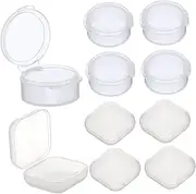 SAFIGLE 20Pcs Clear Case Mini Storage Box Design for Jewelry Medication and Items Durable with Tight Seal for Travel and Organization