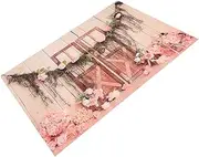 TEHAUX Retro Rose Floral Background Cloth Tapestry Photo Backdrop for Weddings Home Decor and Events Unique Versatile Decoration for Indoor and Outdoor Use