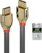 Lindy Gold Line Ultra High Speed HDMI Cable, 2 Metre Length, Black