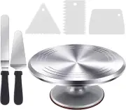 Cake Decorating Turntable Stand Kit - Ohuhu Rotating Baking Supplies Spinning...
