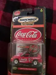 Matchbox Coca Cola Coke Collection 1994 Ford Mustang Cobra Convertible Red