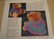 Dolly Faroese Shawl Teddy Bears 18" Dolls Heartstrings hand knitting pattern
