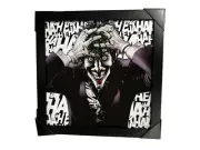 DC Comics Joker haha Wall Art Black Frame 16x16 in Batman villain