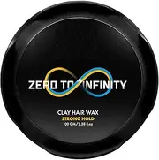 Clay Hair Wax : Zero to Infinity- Strong Hold | Volume | Hair Style (3.5 Oz)