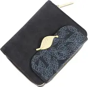 [FOMIYES] Zipper Purse Compact PU Leather Wallet Clutch Closure for Cards Money Items Stylish Design for Everyday Use