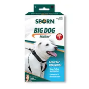 Sporn Head Halter Dog Collar Black Large