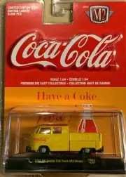 M2 COCA COLA 1/64 1959 VW Double Cab Truck USA Model YR02- Yellow 1424-421