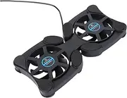 CONGARTENO Portable Foldable Laptop Cooler USB Dual Fans Lightweight Notebook Cooling Mat for Heat Dissipation and Anti- Black