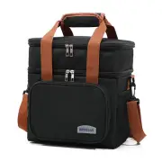 IPRee Portable Double Layer Lunch Bags Food Box Camping Oxford Backpacks Icebox Large Capacity Picnic BBQ Outdoor Bag