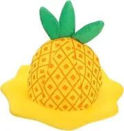 Novelty Pineapple Hat For Adults Cartoon Pineapple Head Cap Funny Pineapple Headwear Pineapple Party Supplies Dancing Fruit Decorations