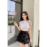 ♥️ AMY DRESS ♥️ 🎎韓國🎎 598-061302 正韓 吊帶露單肩彈性短袖上衣