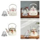 Enamel Teapot 3.3L Vintage Water Kettle for Restaurant Household Party