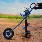 63cc Post Hole Digger Wheelbarrow Petrol Earth Auger Fence Borer w/11" Drill Bit