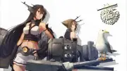 Anime kantai collection nagato kancolle artwork seagulls Playmat Gaming Mat