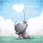 Me To You Bear Heart Cloud Softly Drawn Card