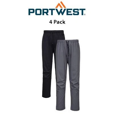 Portwest MeshAir Pro Pants Drawstring 4Pack Waistband Lightweight Chef Pant C073