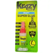 Krazy Glue CRAFT SUPER GLUE | BRUSH TIP | PLASTIC CERAMIC WOOD RUBBER METAL &...
