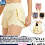 WOMEN CASUAL SHORTS WITH POCKETS RUNNING PANTS SPORTS TRUNKS