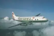 Guernsey Airlines Vickers Viscount G-BLOA postcard