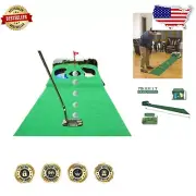 Regulation-Size Golf Cup with Electronic Ball Return - Indoor Putting Mat