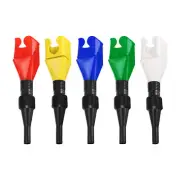 5pcs Flexible Snap Funnel, Plastic Draining Oil Tool Auto Fuel Funnel, 5 Colors
