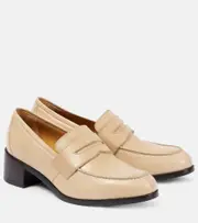 [The Row] The Row Vera leather loafer pumps AU 9 brown