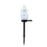 4Pcs LED Solar Snowman Garden Stake Lamp Christmas Ground Lights