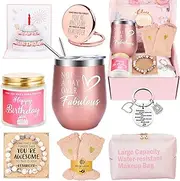 Birthday Gifts for Women, Happy Birthday Basket Gifts for Women, Birthday Gift Box Set for Women Best Friends Female Sister Mom Daughter Wife Her Girlfriend Coworker Bestie, Unique Gifts for Women
