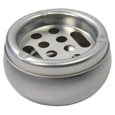 Metal Ashtray Deep Round Ash Tray Cigarette Smoking Outdoor Home Pub Garden 3not